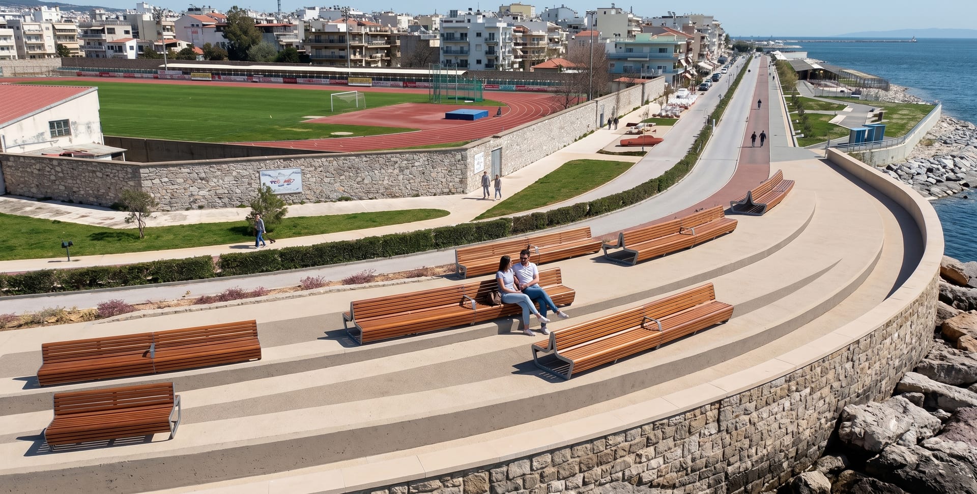 Πιλοτικό Δίκτυο «Έξυπνων» Παγκακιών (Smart Solar Benches) στην Παραλιακή