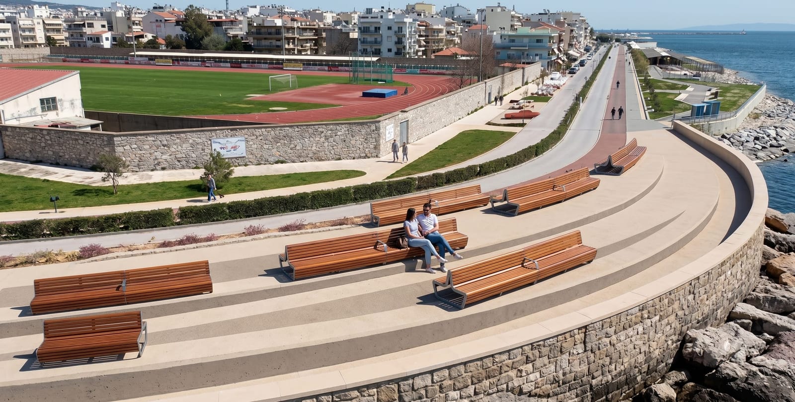 Πιλοτικό Δίκτυο «Έξυπνων» Παγκακιών (Smart Solar Benches) στην Παραλιακή