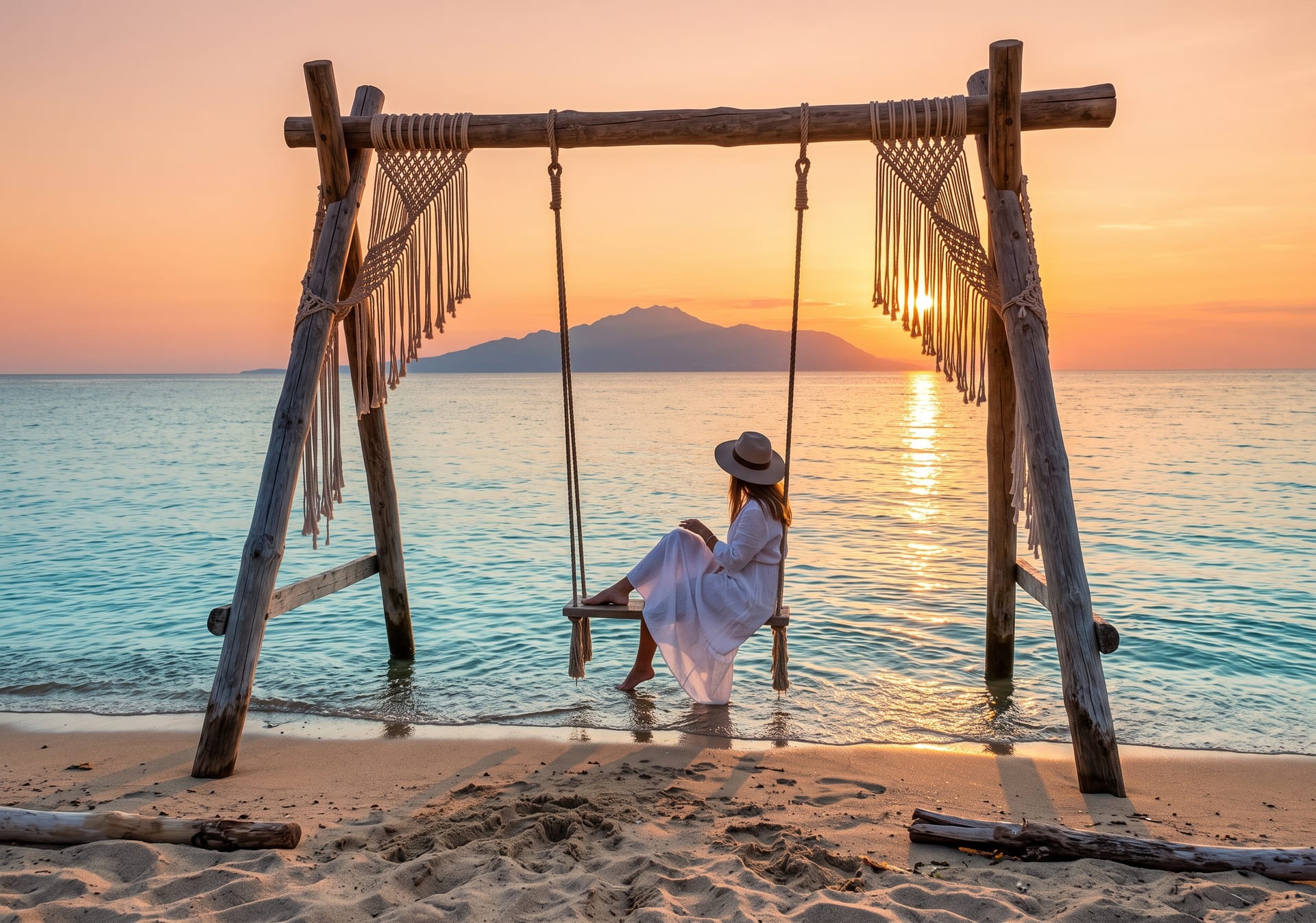Οι «Κούνιες του Θρακικού» (Boho Sea Swings)
